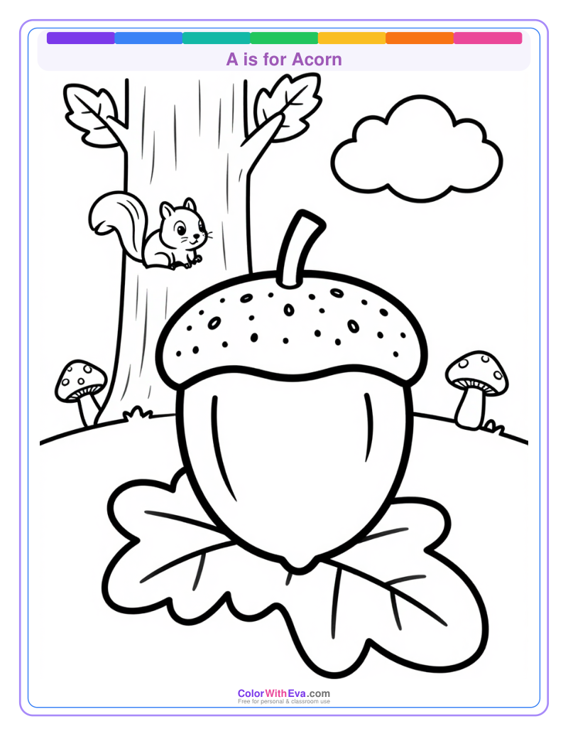 A is for Acorn preview