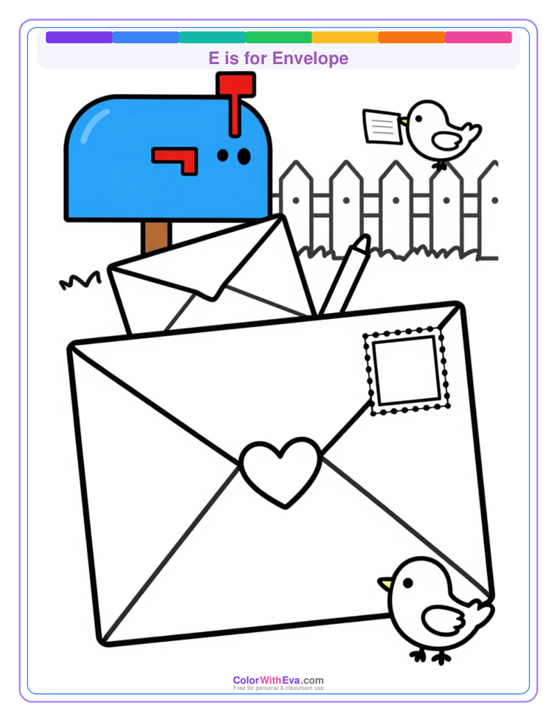 E is for Envelope preview