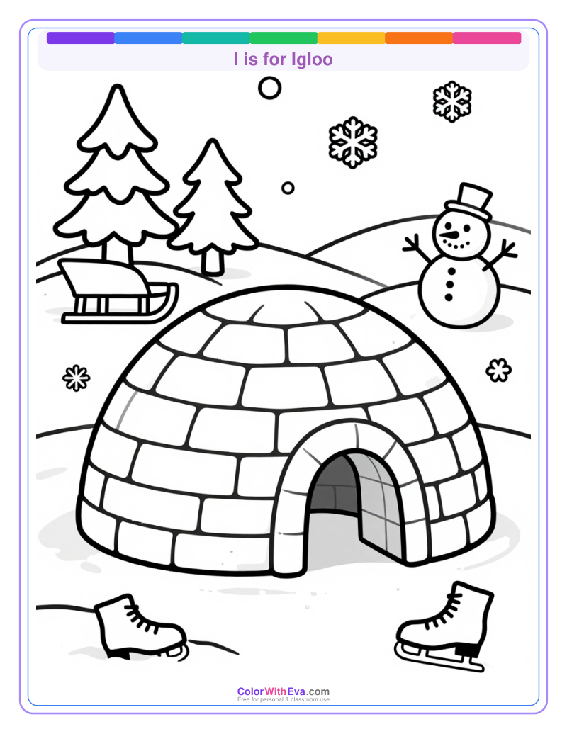 I is for Igloo preview