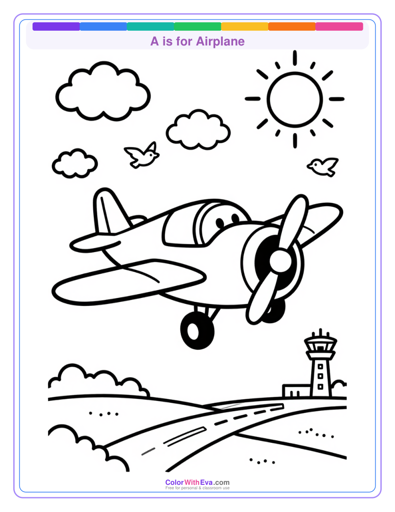 A is for Airplane preview