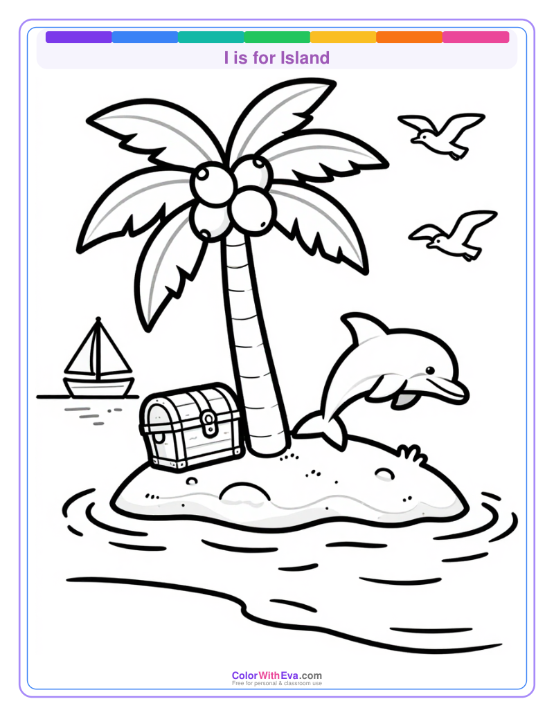 I is for Island preview