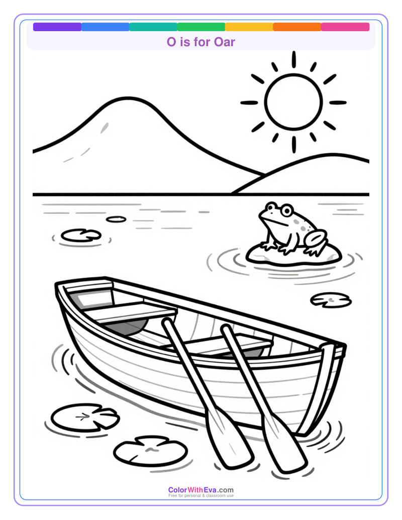 O is for Oar preview