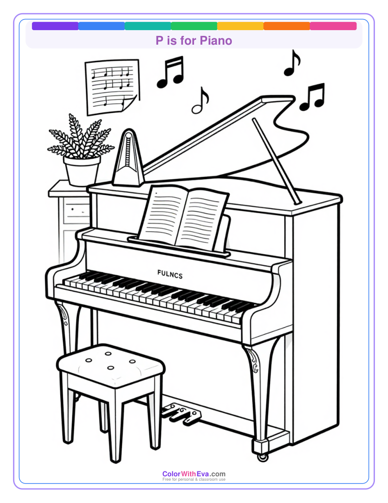 P is for Piano preview