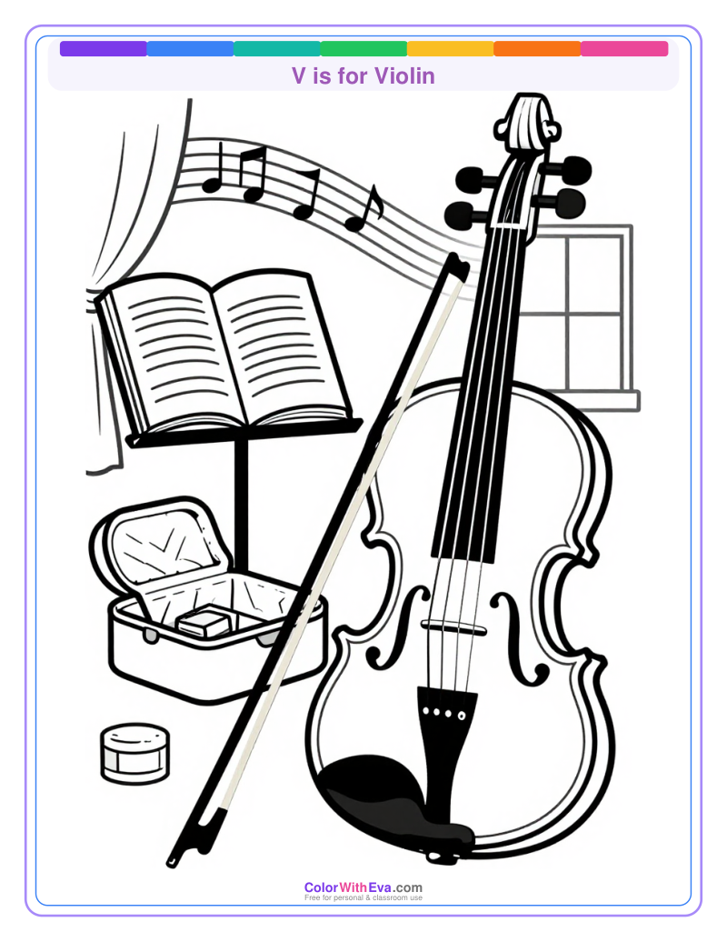 V is for Violin preview