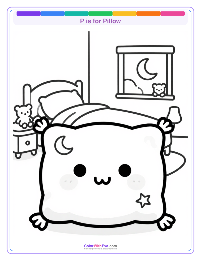 P is for Pillow preview