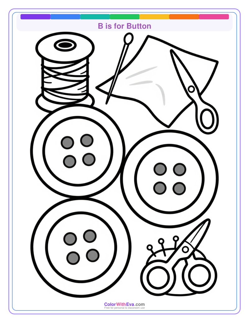 B is for Button preview