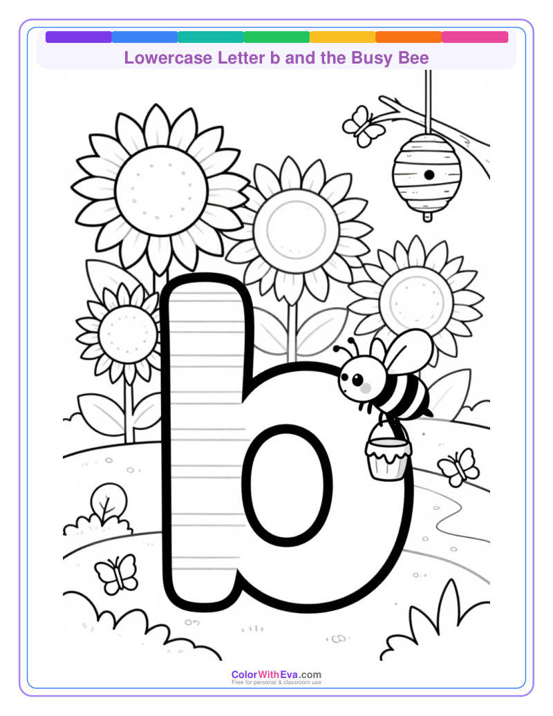 Lowercase Letter b and the Busy Bee preview