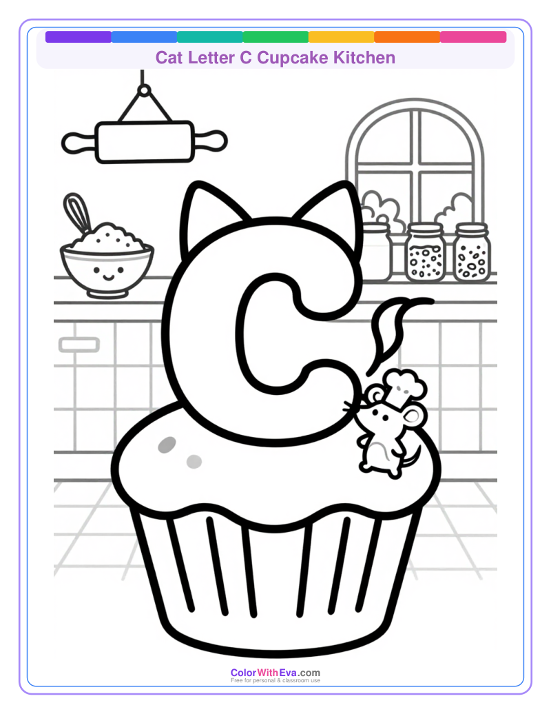 Cat Letter C Cupcake Kitchen thumbnail