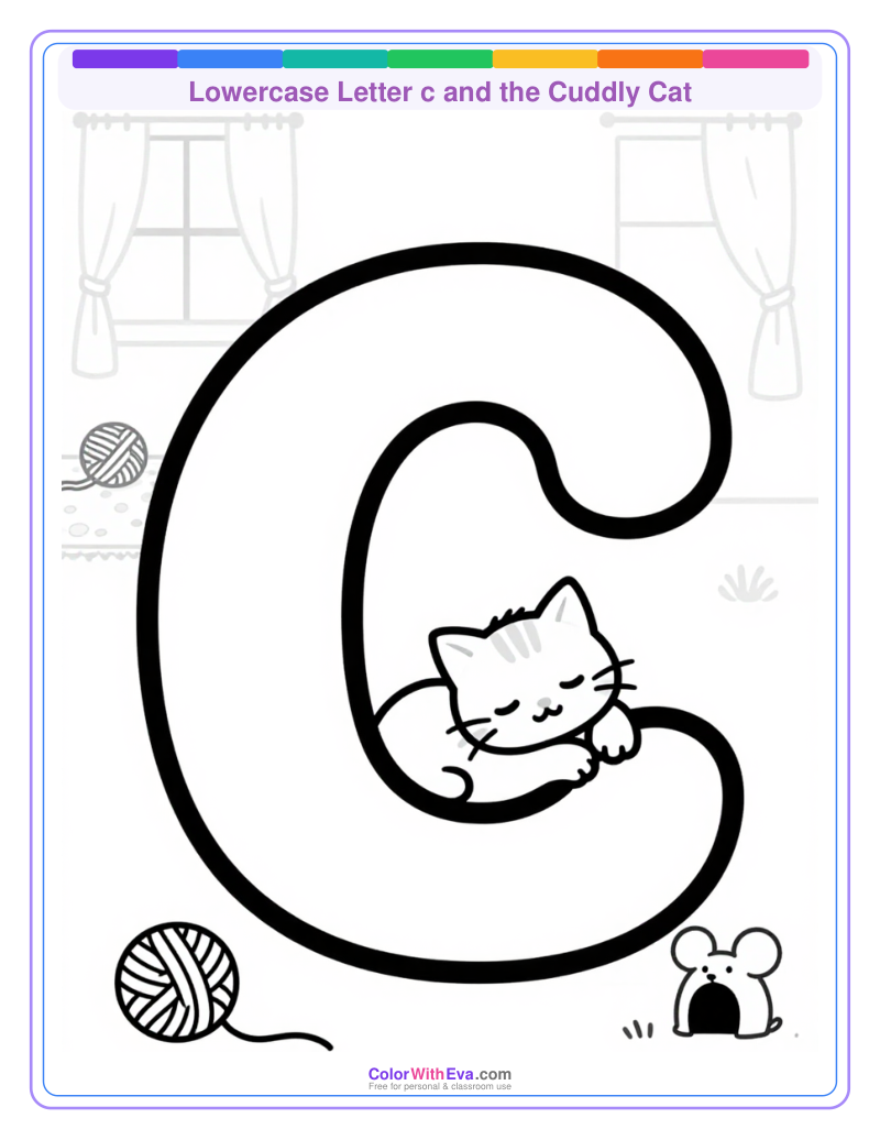 Lowercase Letter c and the Cuddly Cat preview