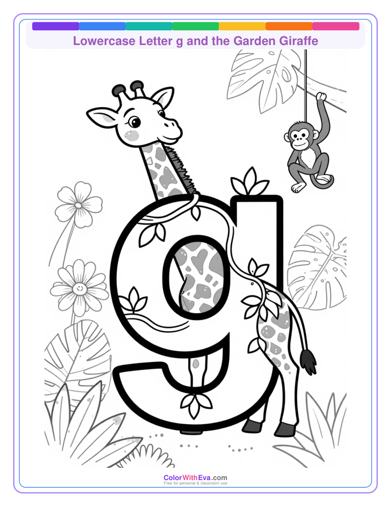 Lowercase Letter g and the Garden Giraffe preview