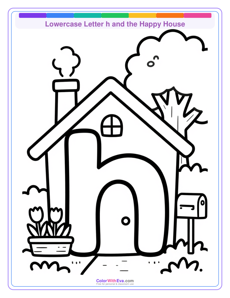 Lowercase Letter h and the Happy House preview