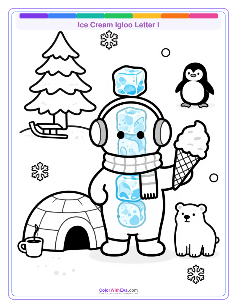 Ice Cream Igloo Letter I thumbnail
