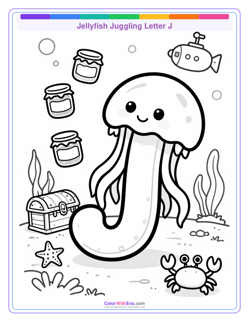 Jellyfish Juggling Letter J thumbnail