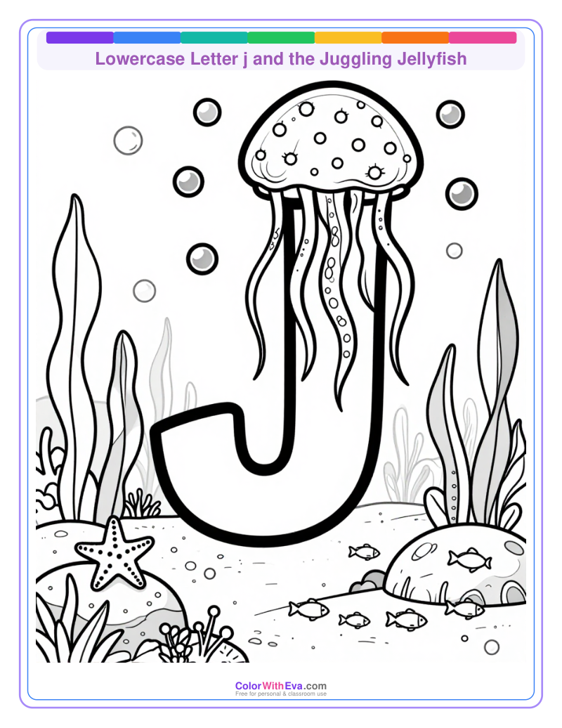 Lowercase Letter j and the Juggling Jellyfish preview