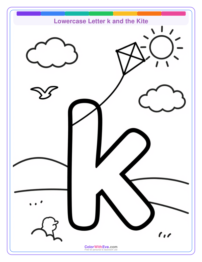 Lowercase Letter k and the Kite preview