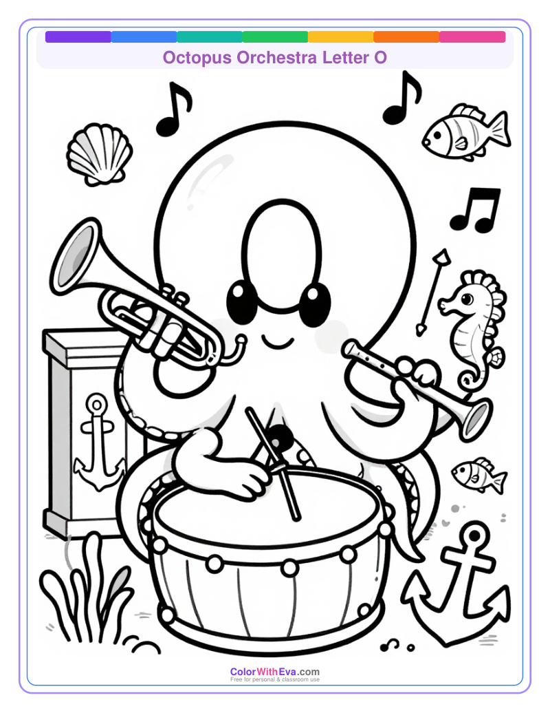 Octopus Orchestra Letter O thumbnail