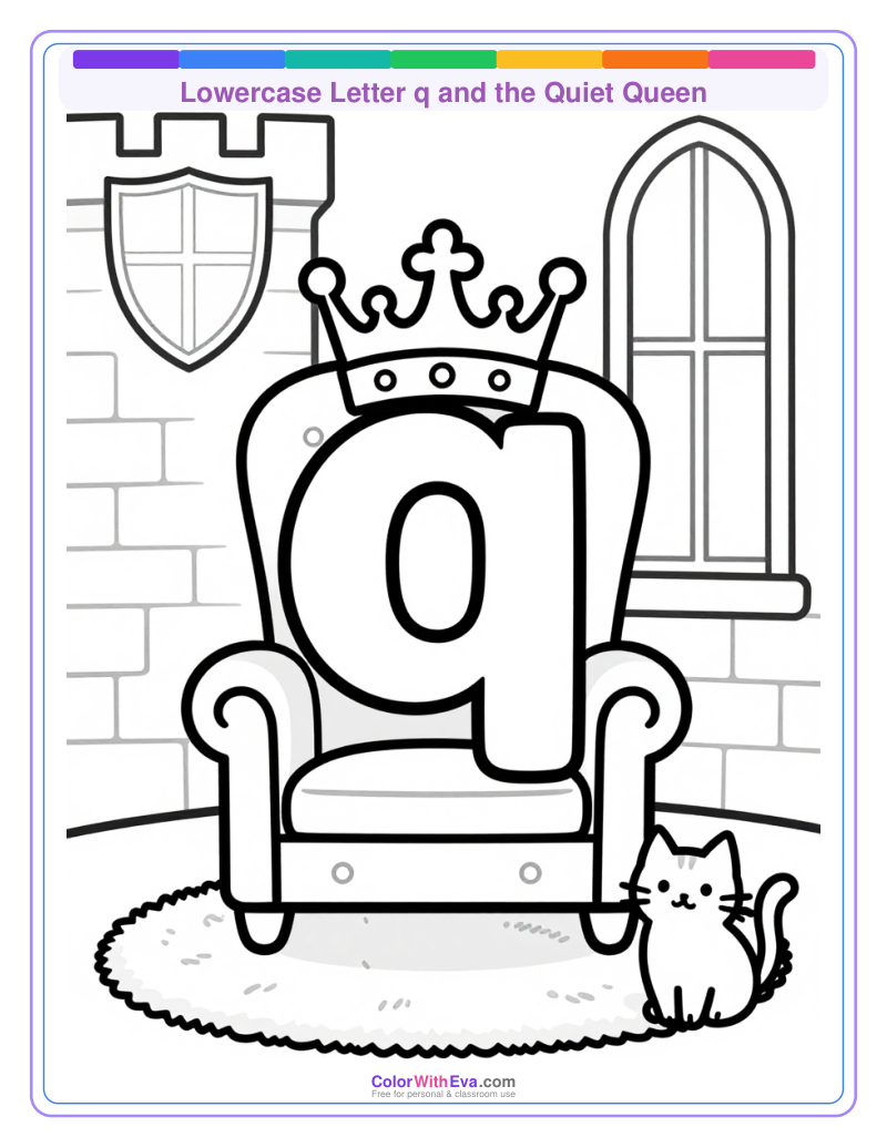 Lowercase Letter q and the Quiet Queen preview