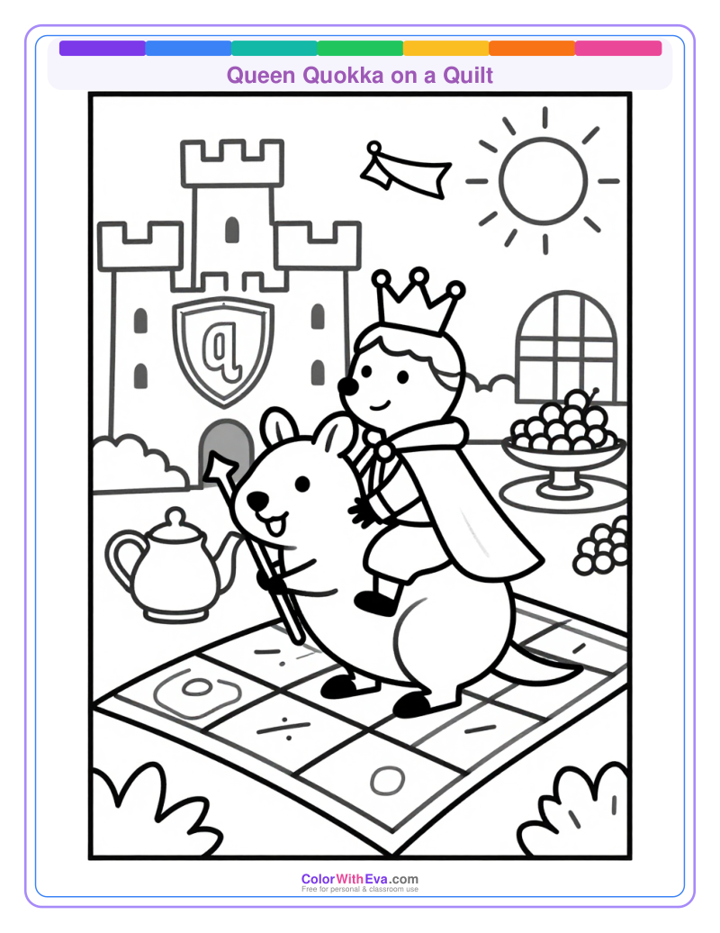 Queen Quokka on a Quilt thumbnail