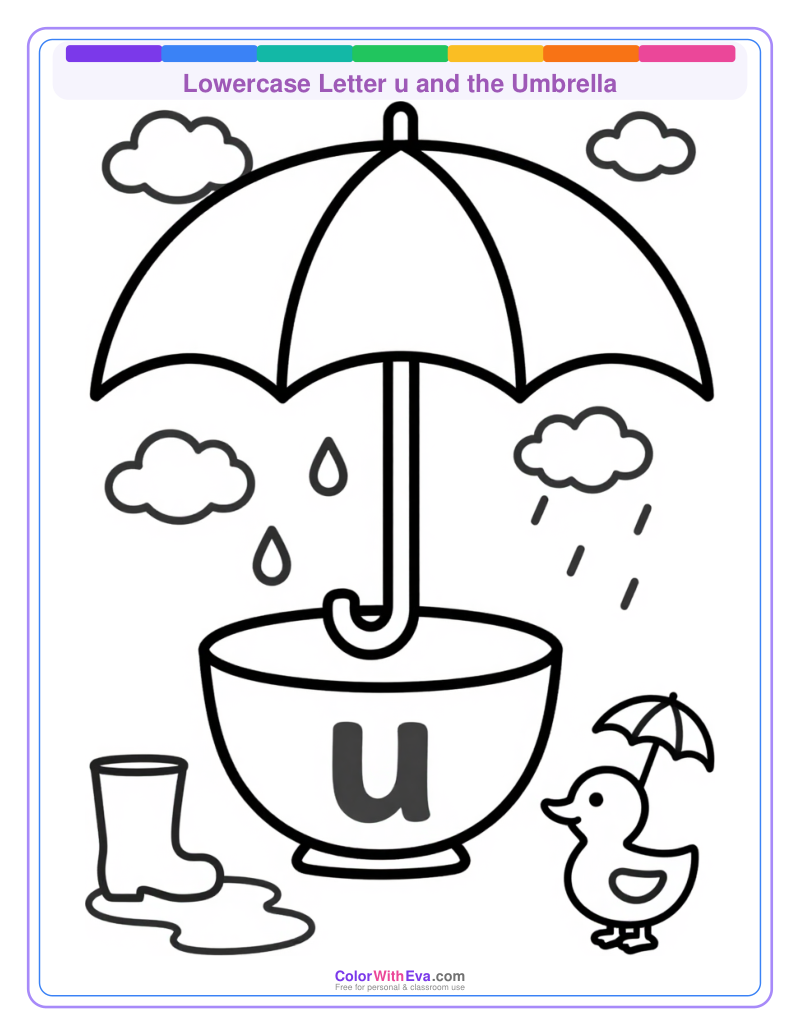 Lowercase Letter u and the Umbrella preview