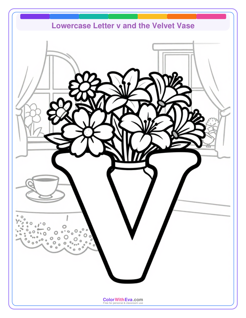 Lowercase Letter v and the Velvet Vase preview