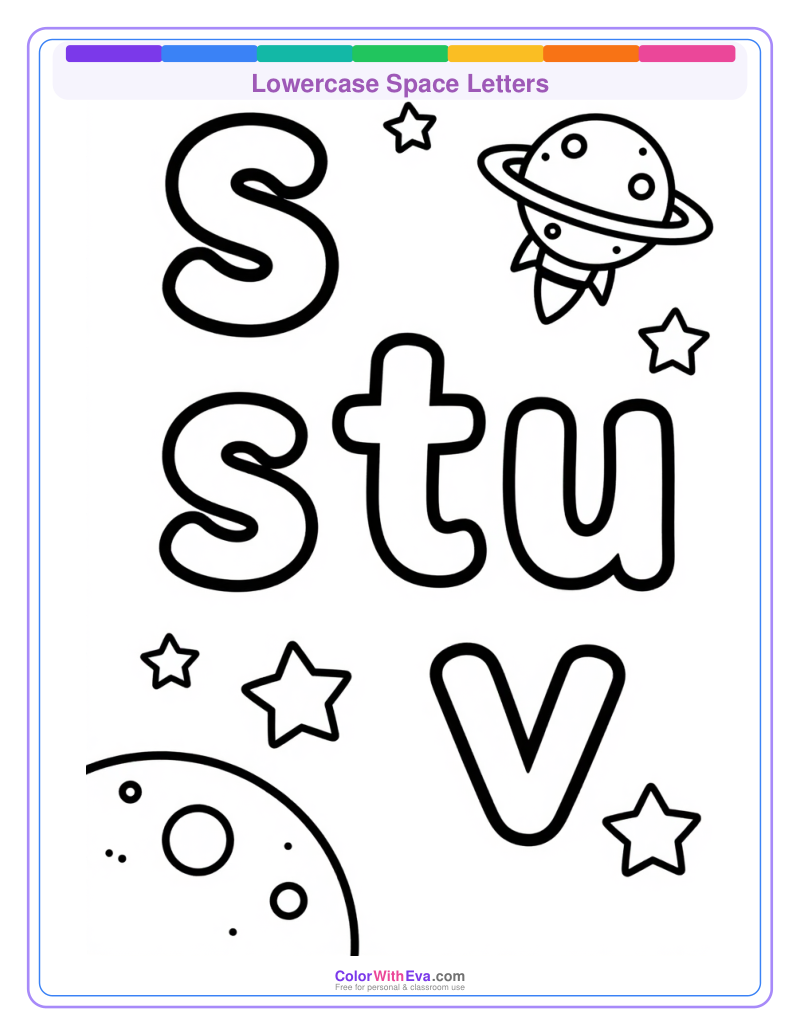 Lowercase Space Letters preview