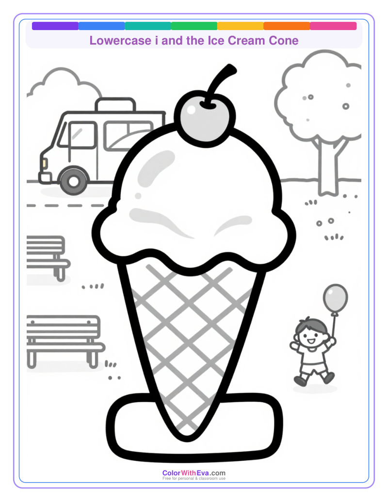Lowercase i and the Ice Cream Cone preview
