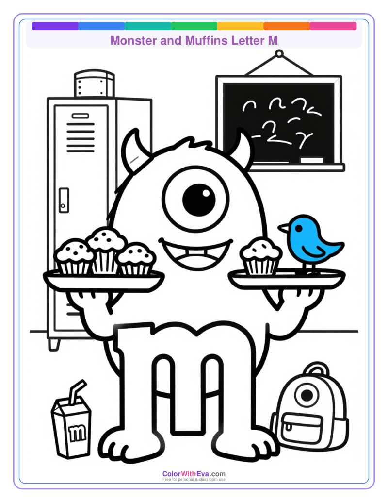 Monster and Muffins Letter M thumbnail