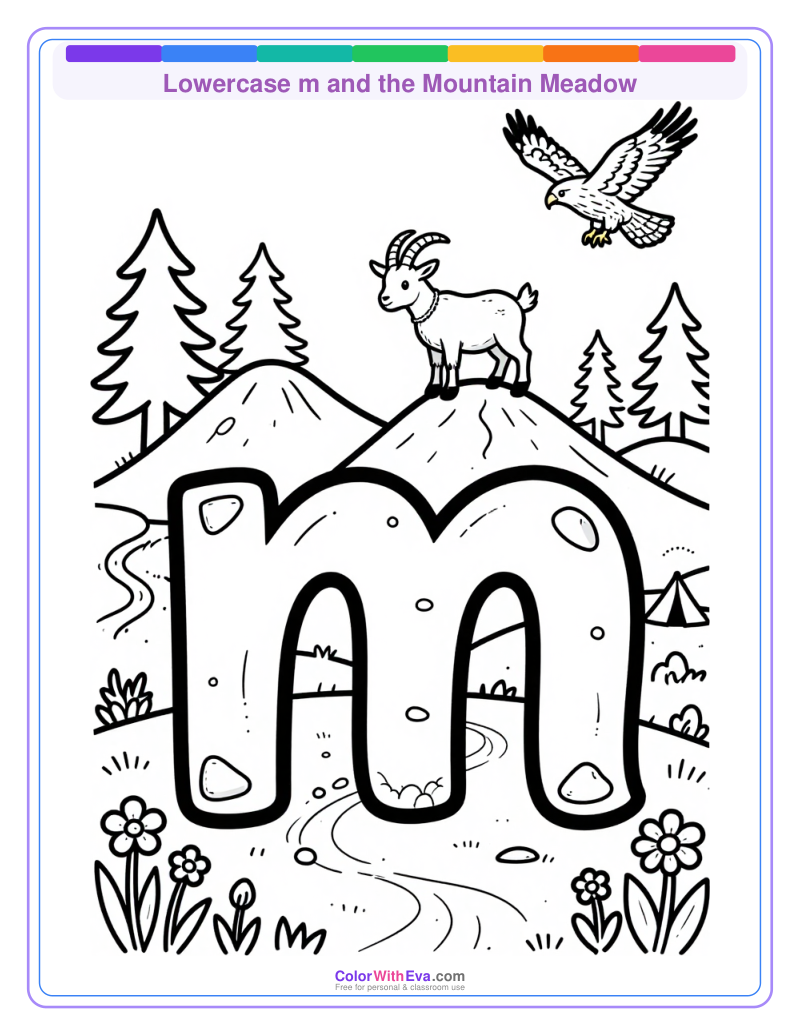 Lowercase m and the Mountain Meadow preview