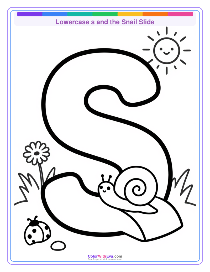 Lowercase s and the Snail Slide preview