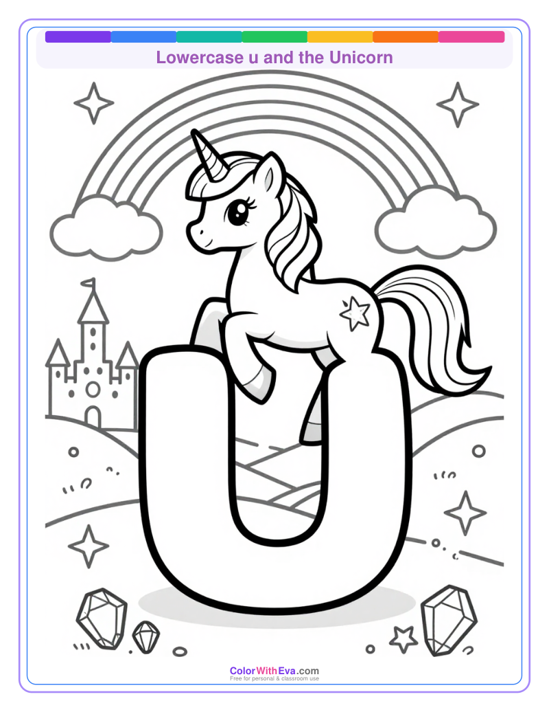 Lowercase u and the Unicorn preview