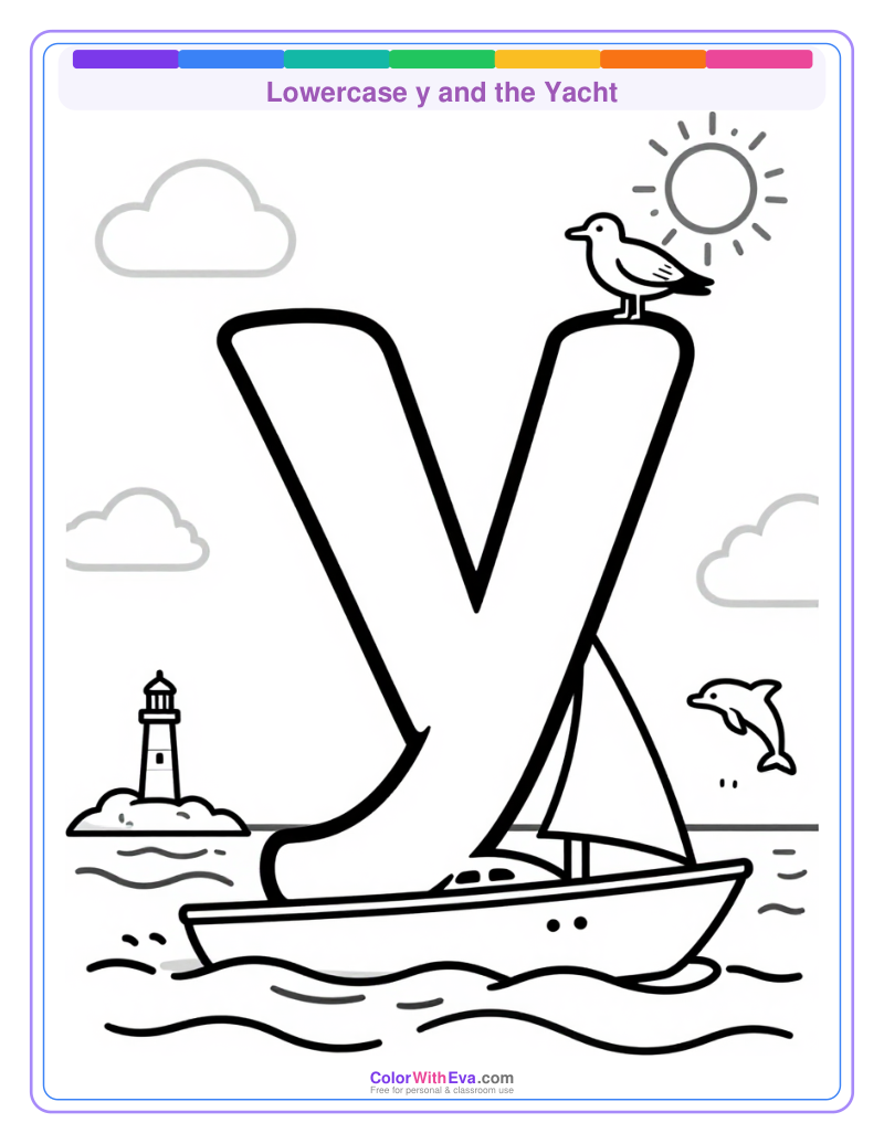 Lowercase y and the Yacht preview