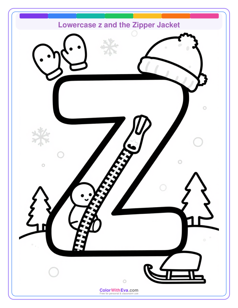 Lowercase z and the Zipper Jacket preview