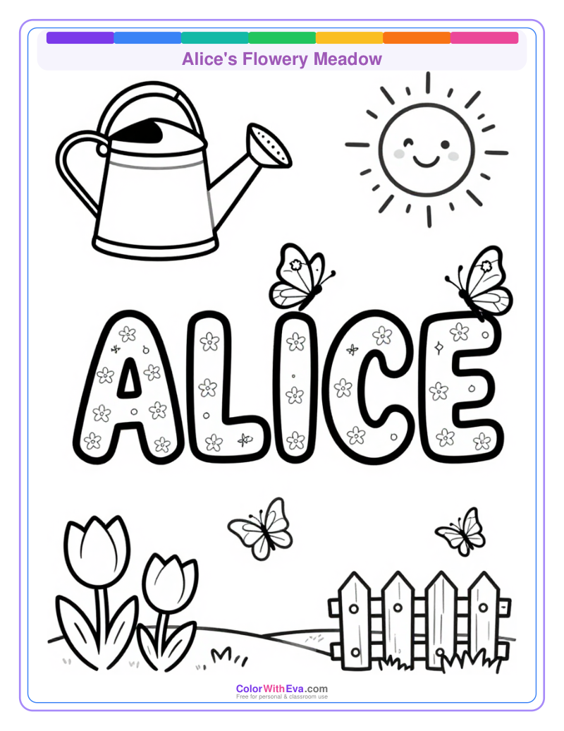 Alice's Flowery Meadow preview
