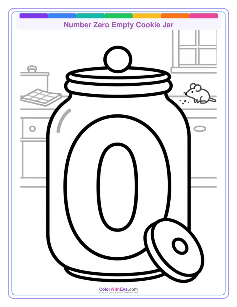 Number Zero Empty Cookie Jar preview
