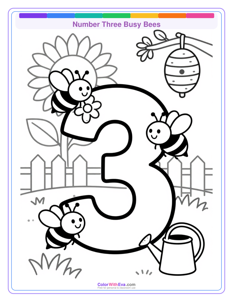 Number Three Busy Bees preview