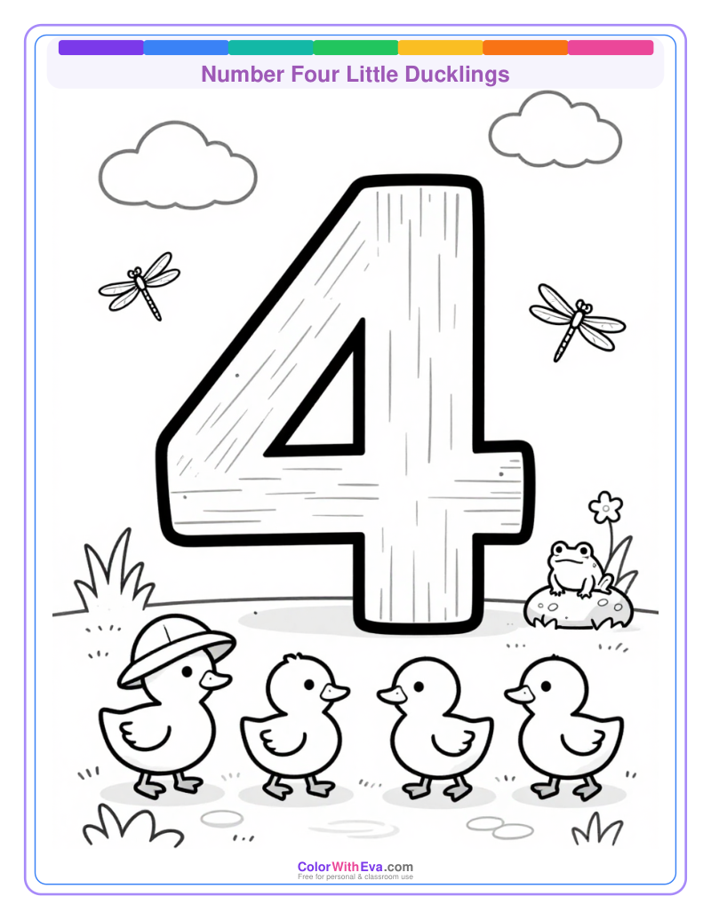 Number Four Little Ducklings preview