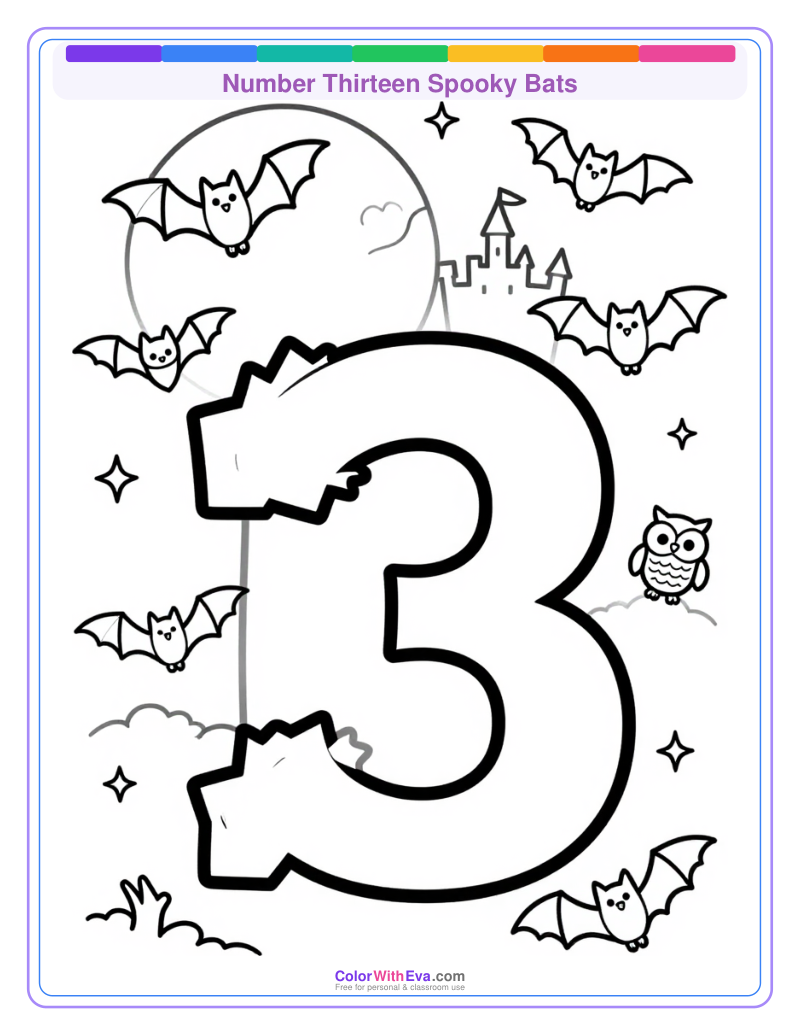 Number Thirteen Spooky Bats preview