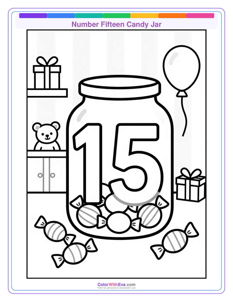 Number Fifteen Candy Jar preview