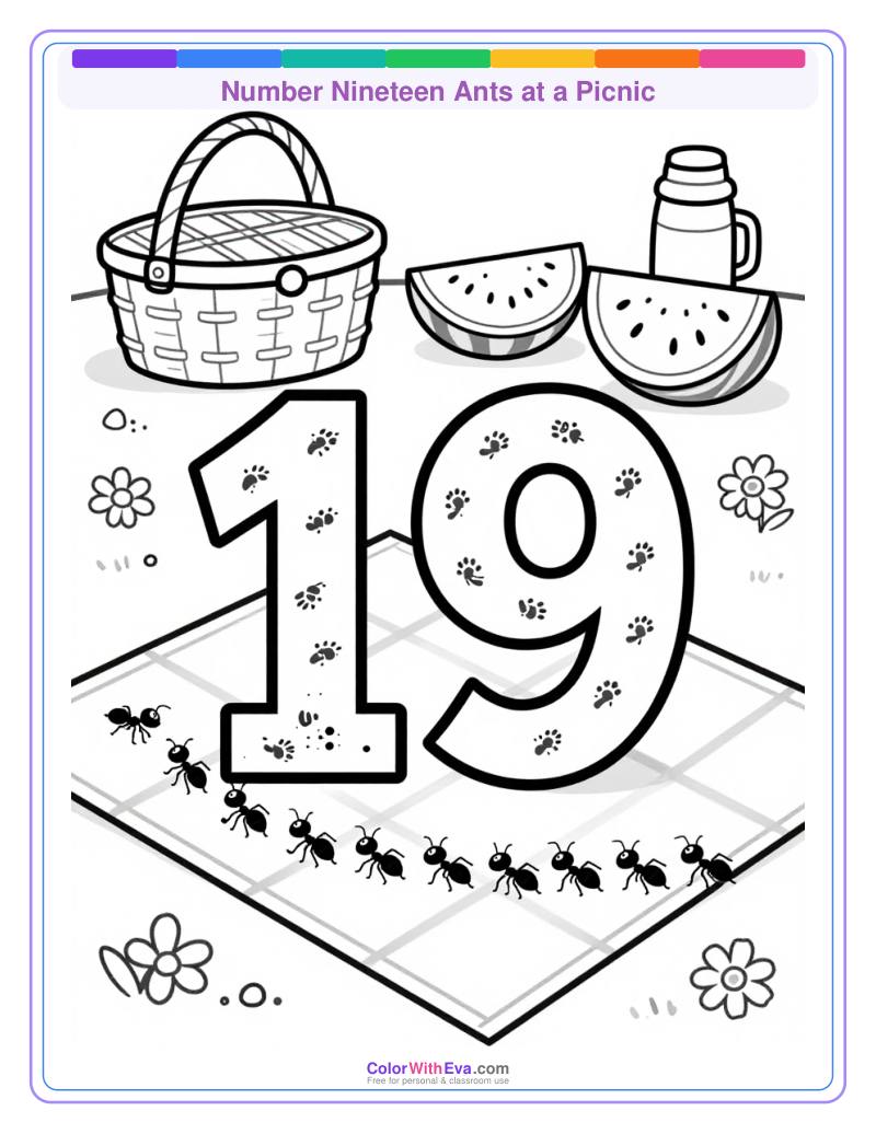 Number Nineteen Ants at a Picnic preview