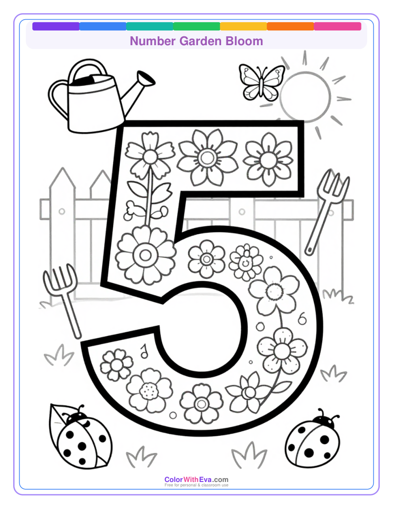 Number Garden Bloom preview
