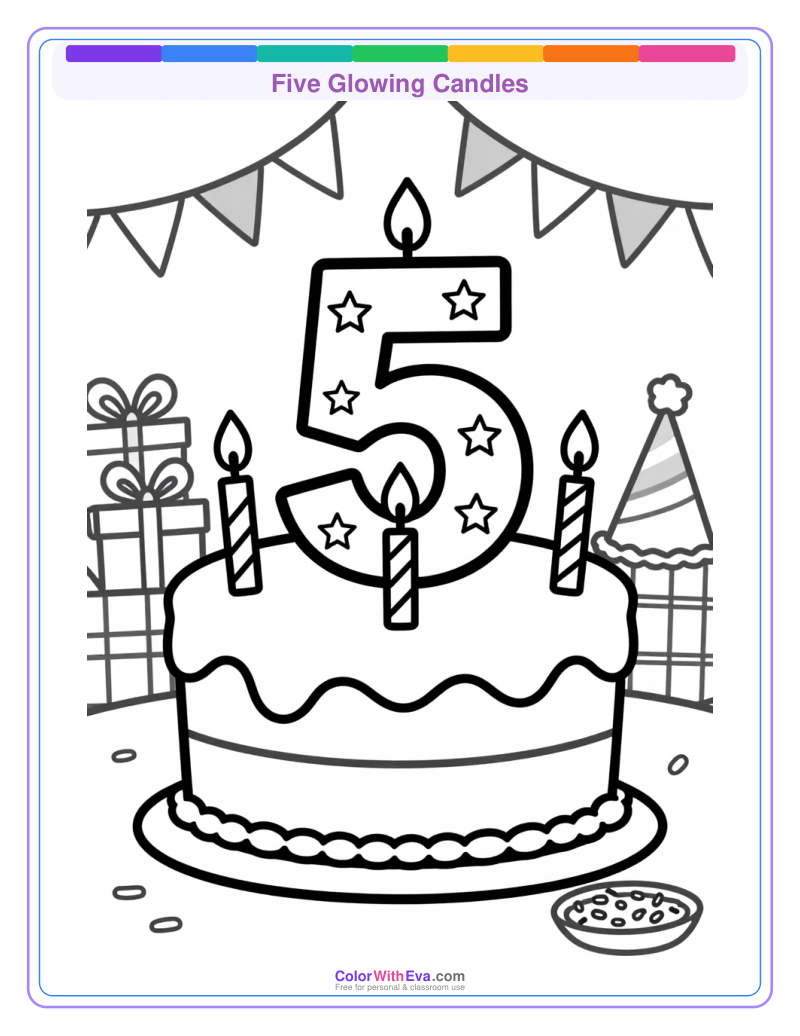 Five Glowing Candles preview