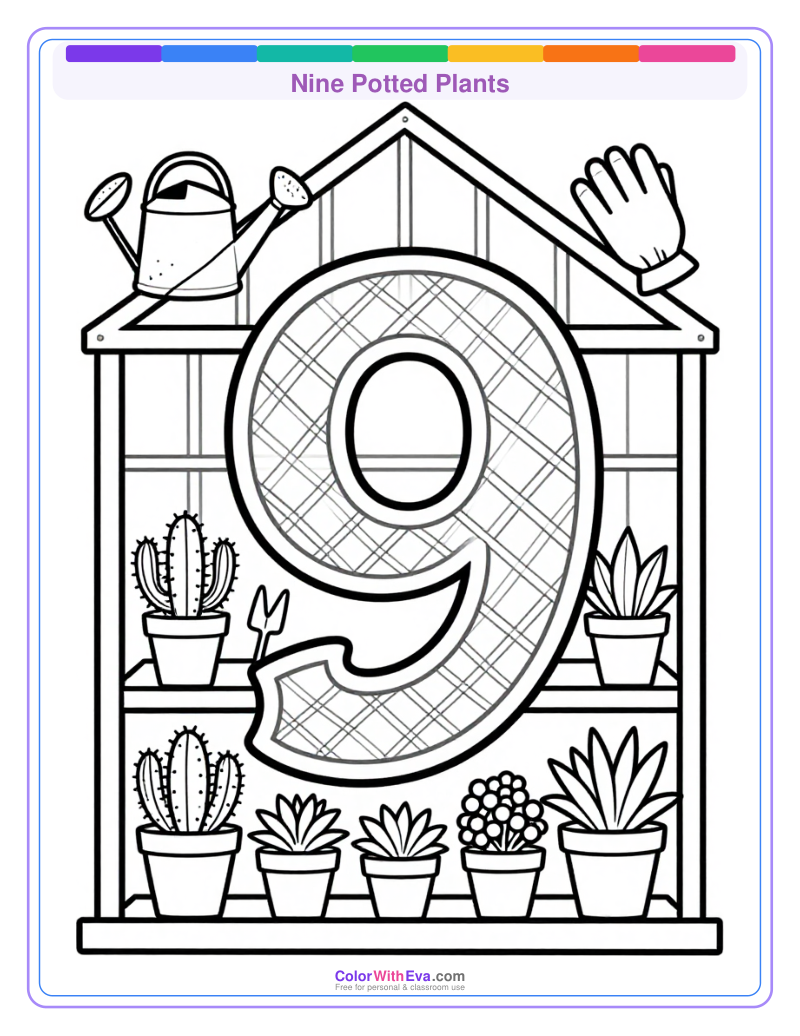 Nine Potted Plants preview