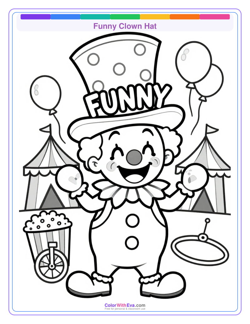 Funny Clown Hat preview