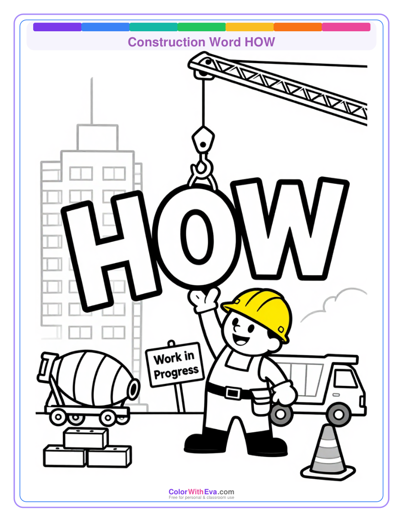 Construction Word HOW thumbnail