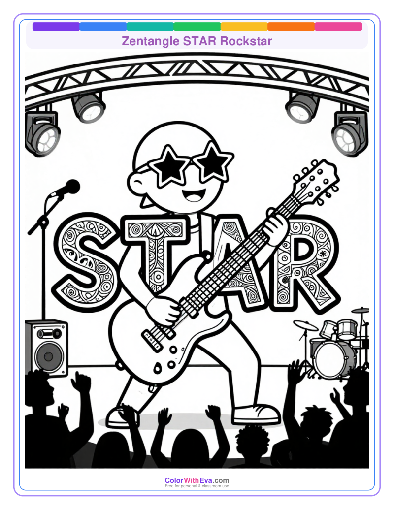 Zentangle STAR Rockstar thumbnail