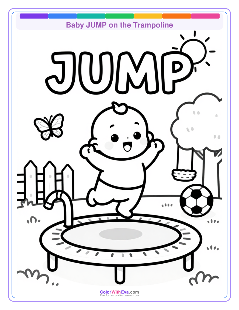 Baby JUMP on the Trampoline thumbnail
