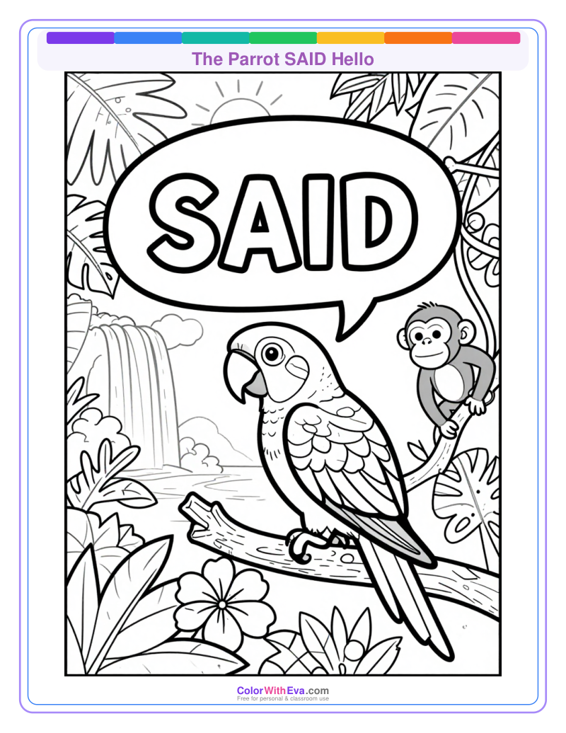 The Parrot SAID Hello preview