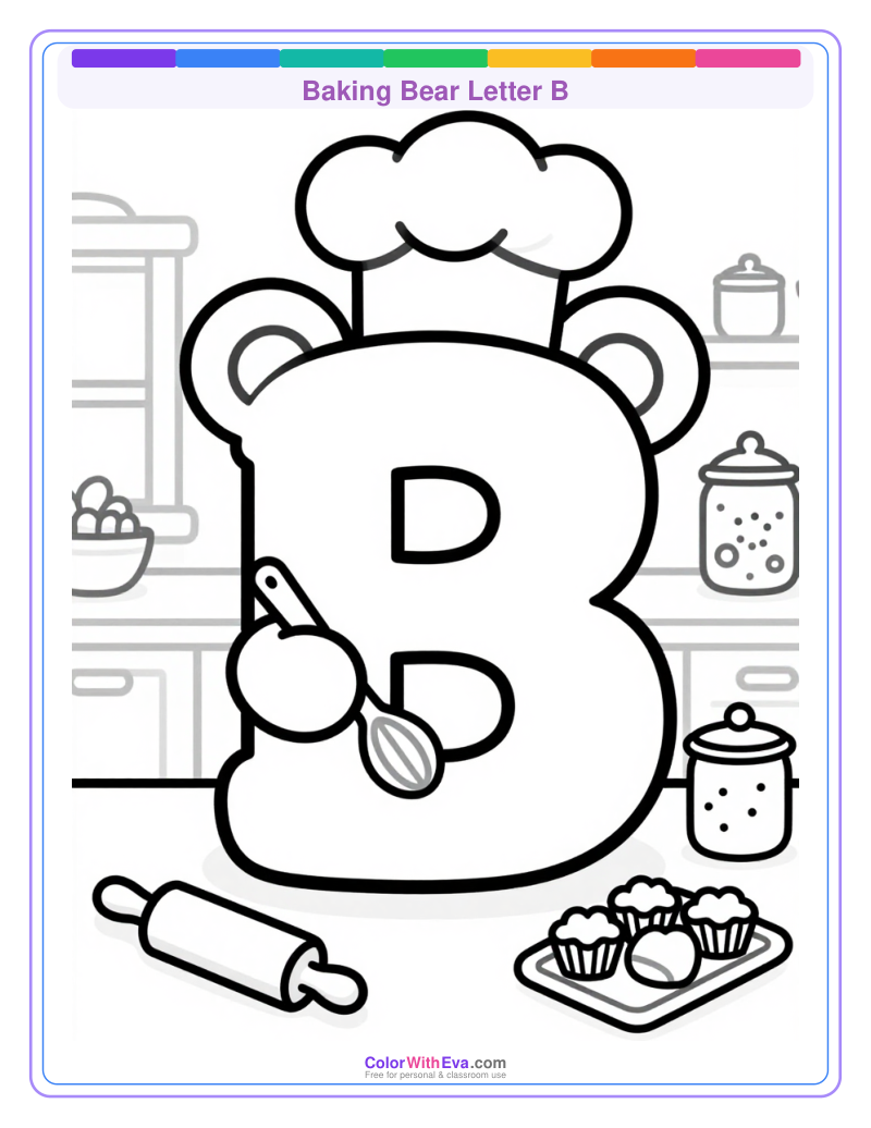 Baking Bear Letter B thumbnail