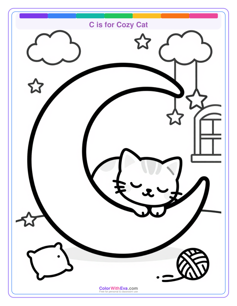 C is for Cozy Cat preview