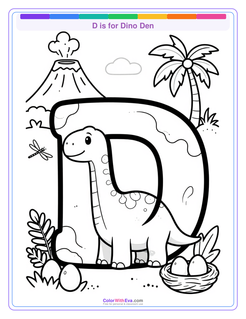 D is for Dino Den preview